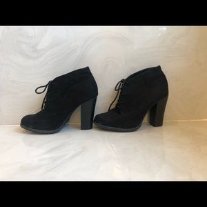 Laced Up Heel Boots